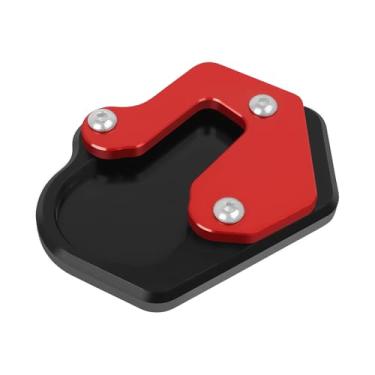 Imagem de Almofada de suporte de motocicleta ampliador de extensão lateral de substituição para BMW F900R F900XR 2020 2021 Extensor de pedal de placa de suporte de pé (vermelho)