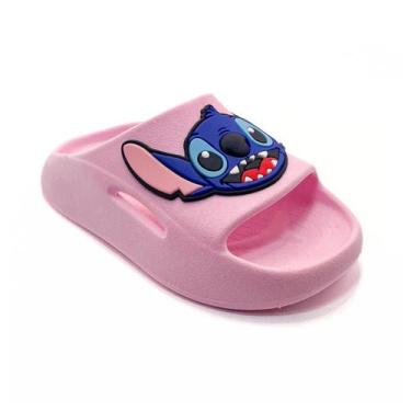 Imagem de Sandália Chinelo Menina Menino Stitch Lindo Moda Ajustável Leve - Jojo