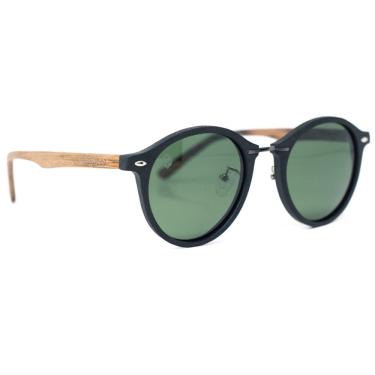 Imagem de Óculos de Sol de Madeira The Chin Black