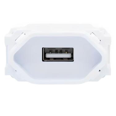 Imagem de Módulo Tomada USB 2A Branco - RVB-1200/3 - RAVENNA