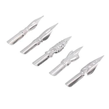 Imagem de RiToEasysports Nibs de Caneta de Caligrafia Absorvem a Ponta da Escrita de Tinta para Caneta Cômica - Adequada para Iniciantes, Metal