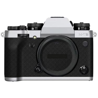 Imagem de X-T3 Adesivo de capa de câmera antiarranhões para FujiFilm X-T3 Película protetora de câmera decalques XT3 (transparente+fibra blindada)