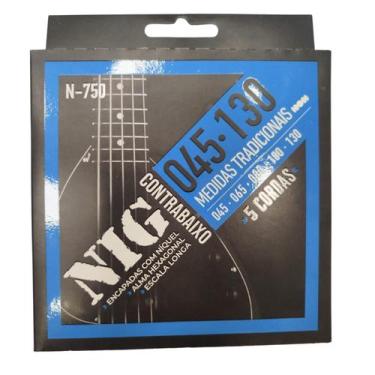 Imagem de Encordoamento Baixo N750 Nig 5 Cordas 045/130 Escala Longa