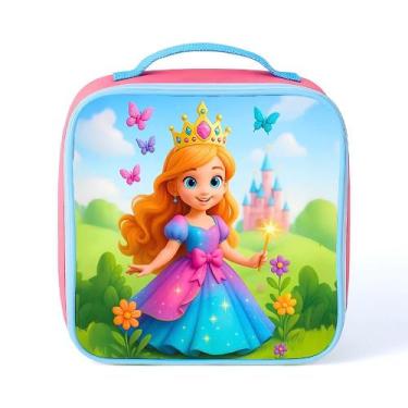Imagem de Lancheira Escolar Infantil Térmica Grande Liz Menina - Pikuka, Rosa
