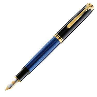 Imagem de Pelikan Caneta-tinteiro Souverän M400, ponta média, preto/azul, 1 unidade (994947)