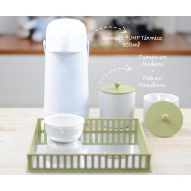 Imagem de Kit Higiene Porcelana Bebê Safari K212 Maternidade Decoração Quarto In