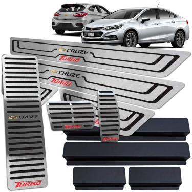 Imagem de Descanso Soleira Pedaleira Preto Cruze Turbo 2017 A 2020