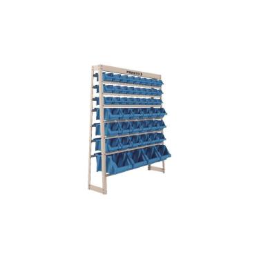 Imagem de Estante Gaveteiro Organizador para Ferramentas com Estrutura em Aço 49 Gavetas Plásticas Presto