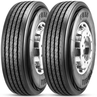 Imagem de Kit 2 Pneu Pirelli Aro 22.5 275/80r22.5 149/146m Fr88 Liso