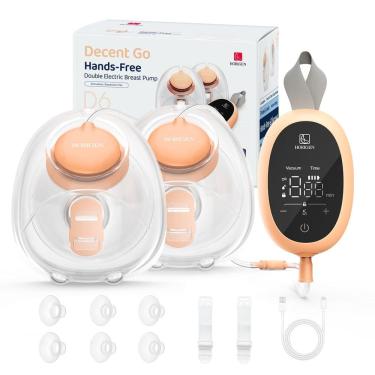 Imagem de Bomba de leite portátil sem usar as mãos HORIGEN D6 com 3 modos e 9 Le