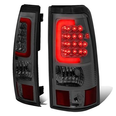 Imagem de DNA MOTORING TL-CSIL03-LED-RD3D-CH-SM Conjunto de luz traseira LED 3D lado do motorista e do passageiro [compatível com 03-06 Silverado/07 Sierra]