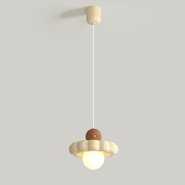 Imagem de Mini lustre moderno com luminária pendente de cabeça única, luminária suspensa em formato de flor, luminária de teto, luzes suspensas nórdicas para sala de estar, quarto, cozinha e ilha