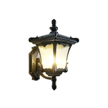 Imagem de Iluminação externa europeia para varanda de jardim, arandela de parede à prova d'água, arandela de parede decorativa industrial, luminária de cerca de jardim, luminária pendente de teto LED,