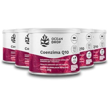 Imagem de Kit 5 Coenzima Q10 + Vitamina E Ocean Drop 60 Cápsulas