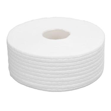 Imagem de Almofadas removedoras de esmalte de unha rolo dobrável água macia toalhetes de algodão de alta absorção padrão de pérola para viagens em casa 1 rolo