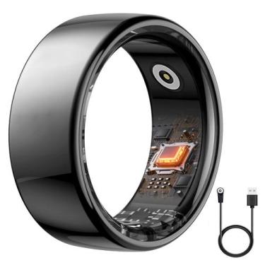 Imagem de Rastreador de sono com frequência cardíaca Smart Ring Kuinha Fitness H