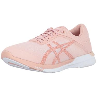 Imagem de ASICS Tênis de corrida feminino FuzeX Rush, Branco/Rosa claro, 8.5