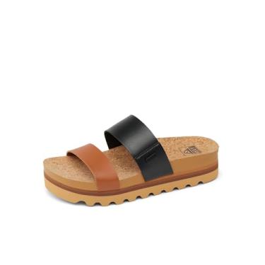 Imagem de REEF Sandália feminina Cushion Vista Hi moderna, suporte de arco, palmilha acolchoada ultramacia, Duo preto, 35