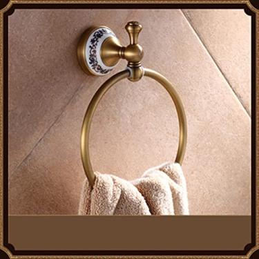 Imagem de Gancho de casaco ganchos de banheiro latão antigo acessório de banheiro de luxo suporte de papel suporte de escova de vaso sanitário prateleira cesta de mercadorias anel de toalha de saboneteira
