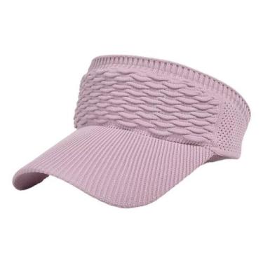 Imagem de Chapéu Feminino Respirável De Cor Sólida Com Viseira E Aba Longa - oem