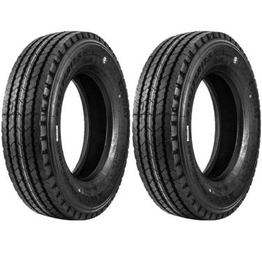 Imagem de Kit 2 Pneus 235/75R17.5 Liso 18 Lonas 143/141J Ecoway P1 Xbri