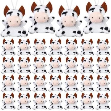 Imagem de Brinquedos de pelúcia Shappy Mini Animal Stuffed Cow Chaveiros x50