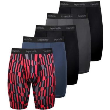 Imagem de Cuecas boxer Expertoftio masculinas de perna longa de 23 cm, pacote co