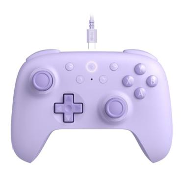 Imagem de 8Bitdo Ultimate 2C Wired Controller for Windows PC and Android, with 1000Hz Polling Rate, Hall Effect Joysticks and Hall Triggers, and Remappable L4/R4 Bumpers (Purple)