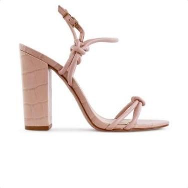 Imagem de Sandália Schutz Salto Bloco Alto Nicky Tiras Feminina-Feminino