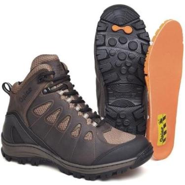 Imagem de Bota de Couro Disc Adventure Masculina EPI com C.A. Alta Resistência para Trabalho e Trilha-Masculino