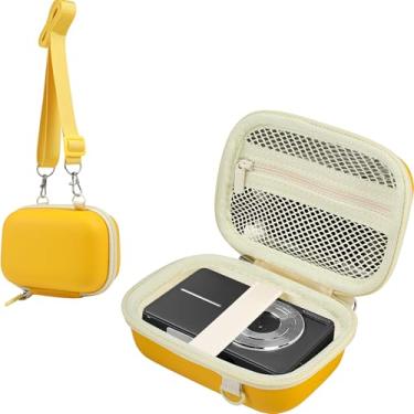 Imagem de Leayjeen Estojo Para Câmera Digital Compatível Com Camkory/Kodak Pixpro Fz45/Fz55/Canon Powershot Elph 180/Sony Dscw800/Fhd 1080P 44Mp Point Camera, Compacta - Amarelo (Somente Estojo)