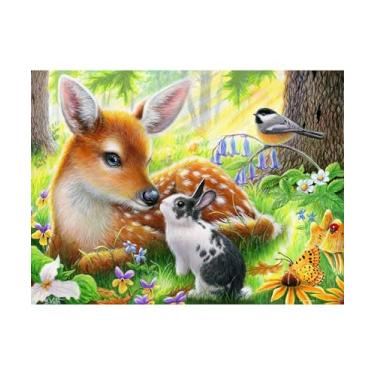 Imagem de PieceRelax Quebra-cabeças de plástico para adultos 1008 peças - Bridget Voth - Friends in The Forest Jogos de mesa e presentes mais satisfatórios sem necessidade de tapete de quebra-cabeça [U1067]