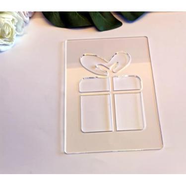 Imagem de Modelos de roteador de acrílico para lanterna de Natal, kit de artesanato em madeira de 14 x 20 cm, ideias de presente DIY (caixa de presente)