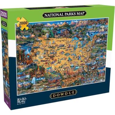 Imagem de Buffalo Games - Baixa - Mapa dos Parques Nacionais - Quebra-cabeça adulto desafiador de 2000 peças perfeito para noites de jogos - tamanho final 38,5 x 26,5 cm
