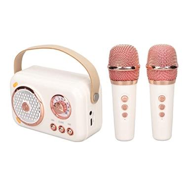 Imagem de RiToEasysports Laptop de Alto -falante de Frequência Total para a Máquina de karaokê para Crianças e Adultos, Brancos, 6 Modos