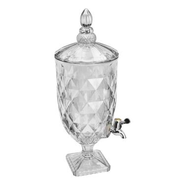Imagem de 3X Suqueira De Vidro 5L Diamond Transparente 6775 Lyor