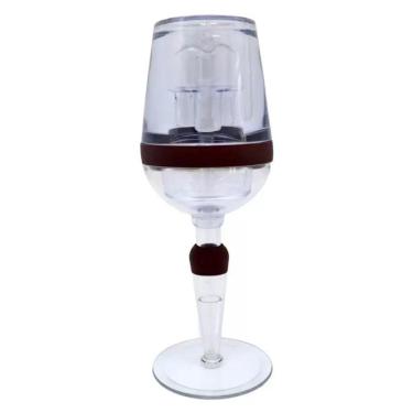 Imagem de Aerador De Vinho Taça Decanter Oxigenador Filtro Portátil Luxo Em Acrílico