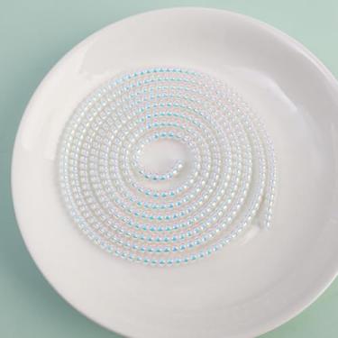 Imagem de Protetor de cabo de dados de carregamento USB colorido a laser, anti-quebra, cabo de mola, corda de fio, enrolador de bobina para fone de ouvido (branco)