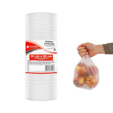 Imagem de Bobina em Saco Picotada 40 x 60cm com 400 Sacos Flexbag
