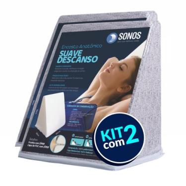 Imagem de Kit 2 Encostos Anatômico Suave Descanso - SONOS