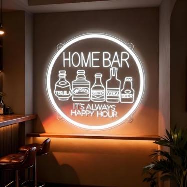 Imagem de Neonawall Home Bar Neon Sign for Wall Decor Light Up Letter Business Led Sign Birthday Party Gifts Led Decorative Night Signs Room Decoration Photo Prop Grand Opening Gift for Bar Club Restaurant Home
