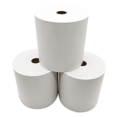 Imagem de Caixa com 16 Bobinas Térmicas 80x80 Branca Pdv Cupom Fiscal