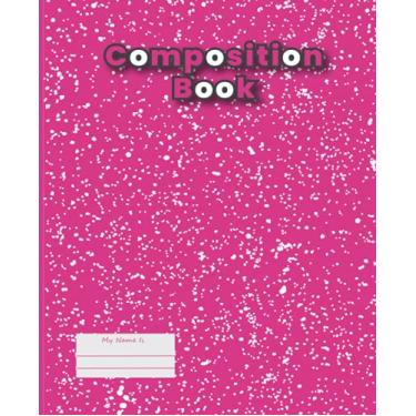 Imagem de Pink Marble Composition Notebook Wide Ruled: A Pink Marble Cover | Perfect As Note Books Or Exercise Books For School and College. Also, For School ... School or Home School or College Students