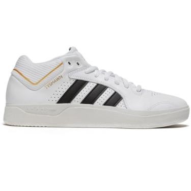 Imagem de adidas Tyshawn Tênis - Branco/Preto/Dourado Metálico, Branco/Preto/Metálico, 41