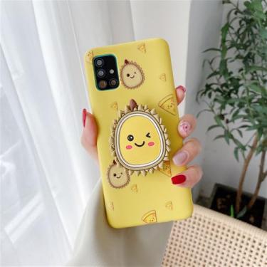 Imagem de Capa de silicone com suporte para celular em formato de frutas para Xiaomi Redmi Note 10 Pro Note 11 8 9 Pro Max 9S 10S 8T 7 9 9C 9A 9T, suporte para durian, para Redmi 9