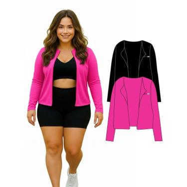 Imagem de Kit 2 Casacos Camisas Sem Zíper Proteção UV FPU50 Feminino Plus Size-Feminino