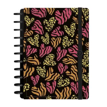 Imagem de Caderno Iscool Disc Inteligente 140 Folhas Tropical Corações Savana G+