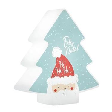Imagem de Luminária Árvore de Natal HoHoHo! Bivolt – Decoração Natalina, Polietileno, Iluminação Suave para Sala, Quarto ou Espaços Festivos