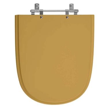 Imagem de Assento Sanitário Poliester Ezedra Amendoa Para Vaso Ideal Standard