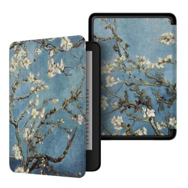 Imagem de Akacy Capa com estampa pintada para Kindle paperwhite 15.2 cm 10th Case, leve e segura para água, capa protetora dobrável geração 2018 versão (4)